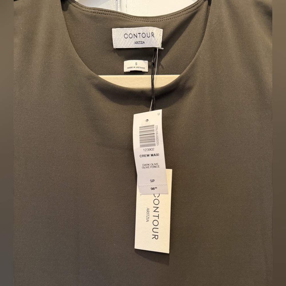 NWT Aritzia Contour Crew Longsleeve Maxi Dress - Picture 6 of 7